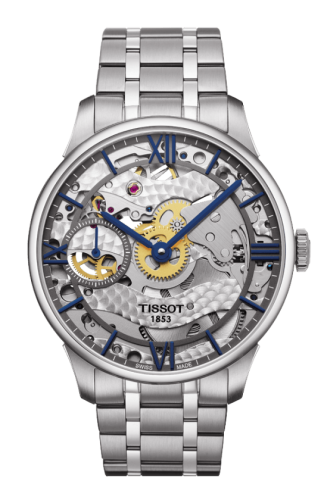Tissot Chemin des Tourelles 42 Stainless Steel / Skeleton / Bracelet